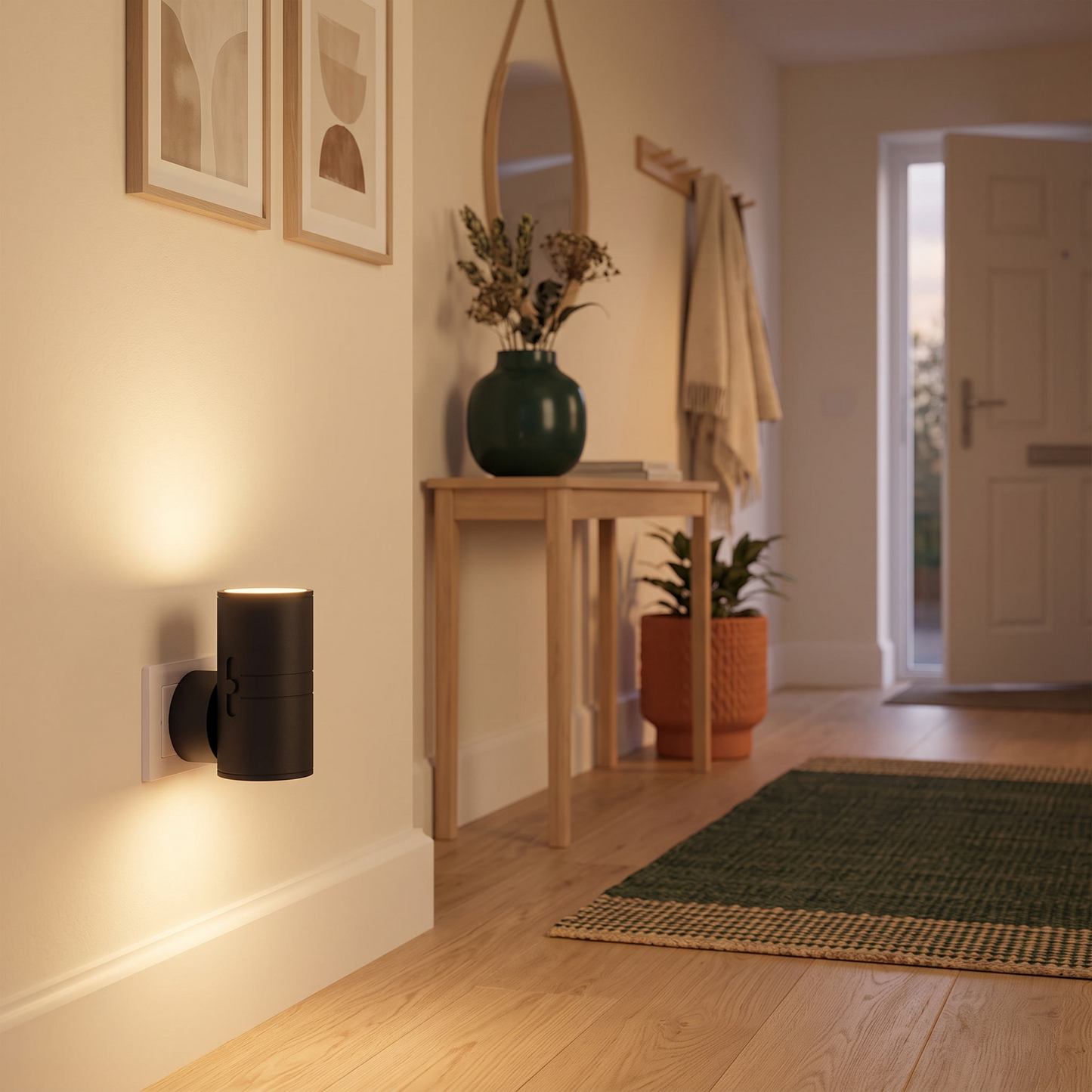 Luna Sensor-Wandleuchte sorgt für warmes, gemütliches Licht im Zuhause