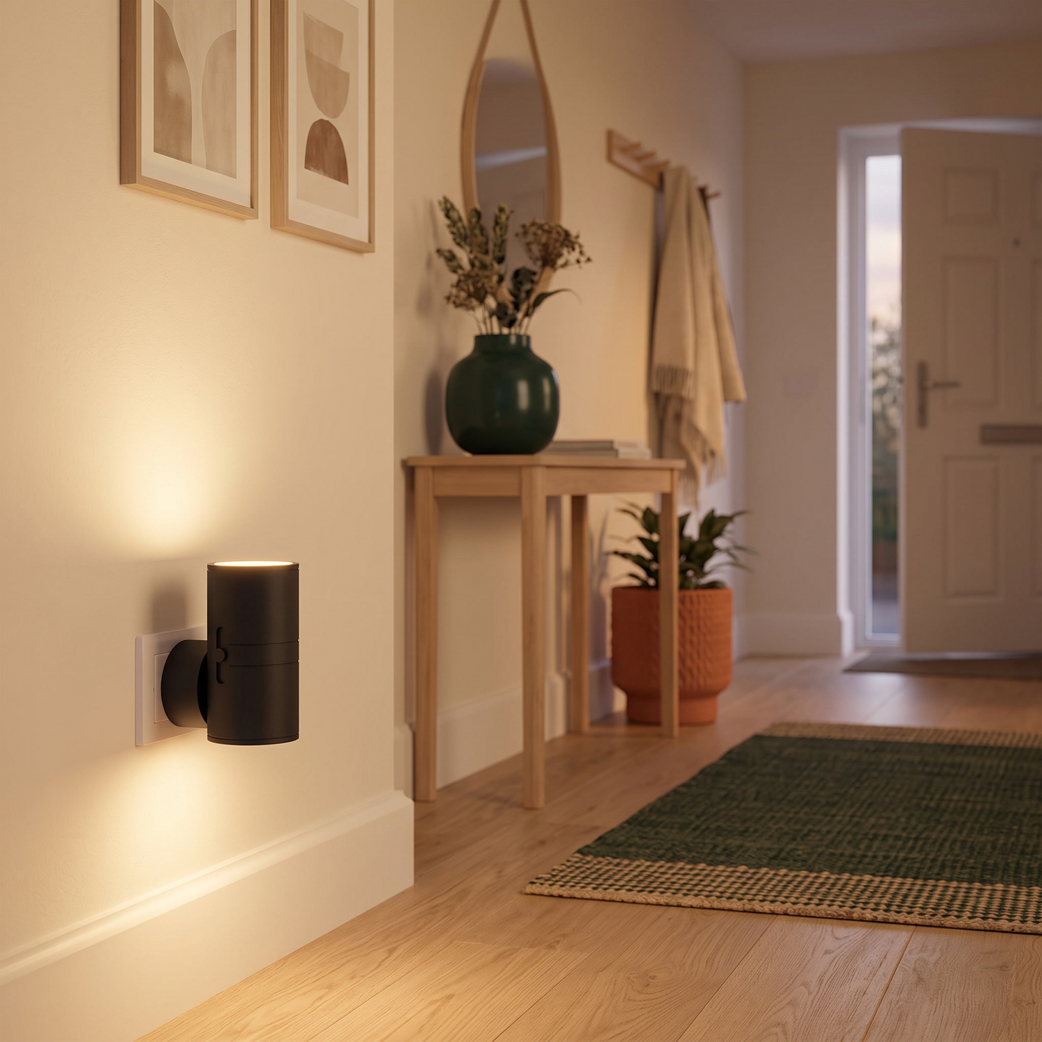 Luna Sensor-Wandleuchte sorgt für warmes, gemütliches Licht im Zuhause